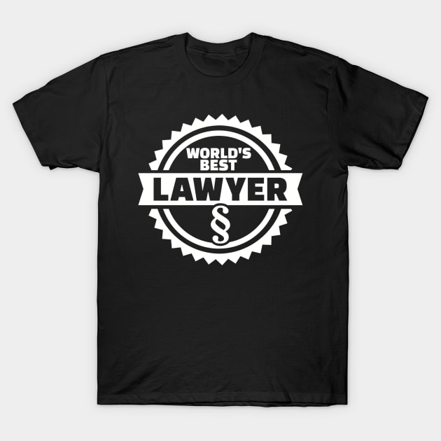 World's best Lawyer T-Shirt by Designzz